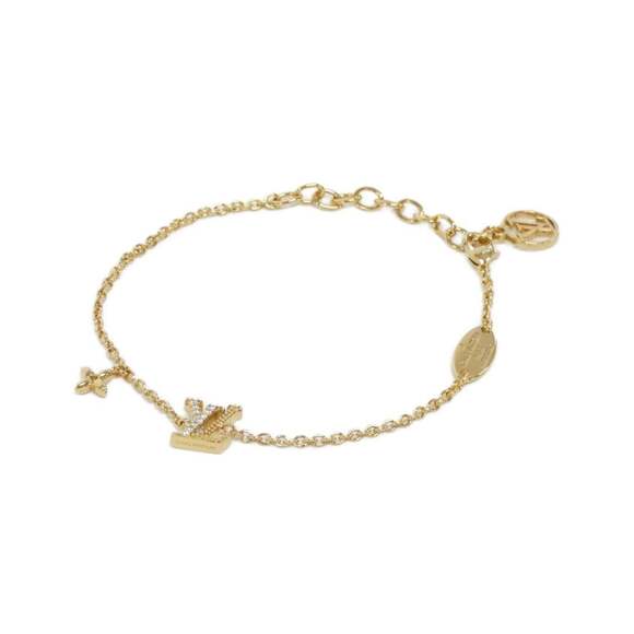 LOUIS VUITTON Gold Charm Bracelet